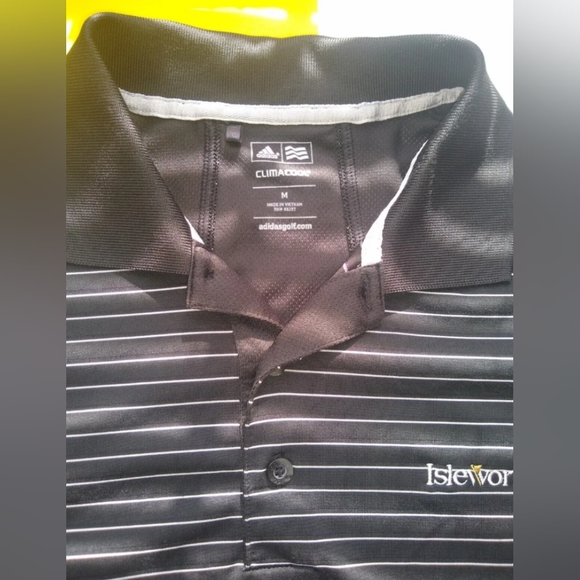 Adidas Climacool "Pencil Stripe" Golf Shirt. Sz. M Very good condition - Picture 4 of 9